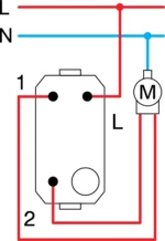 Stikalo Žaluzijsko 1-0-2 TEM MODUL 16AX 250V~ 1M – šifra SM40-P