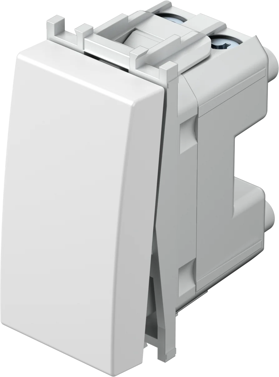 Stikalo Menjalno TEM MODUL 16AX 250V~ 1M – bela sijaj