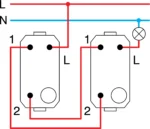 Stikalo Menjalno TEM MODUL 16AX 250V~ 1M – črna mat (soft touch) – šifra SM60SB-P