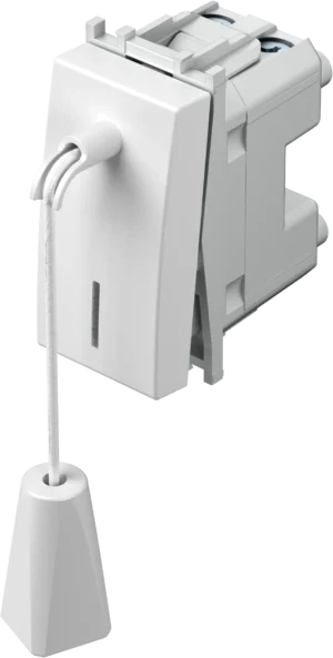 Tipkalo Menjalno Z Vrvico TEM MODUL 16A 250V~ 1M – bela mat – šifra SM62MWCD-U