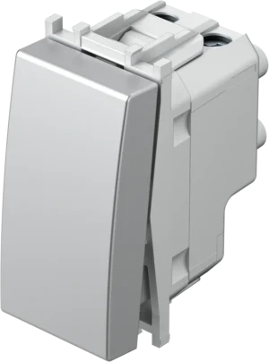 Stikalo Križno TEM MODUL 16AX 250V~ 1M – srebrna mat (elox) – šifra SM70ES-P