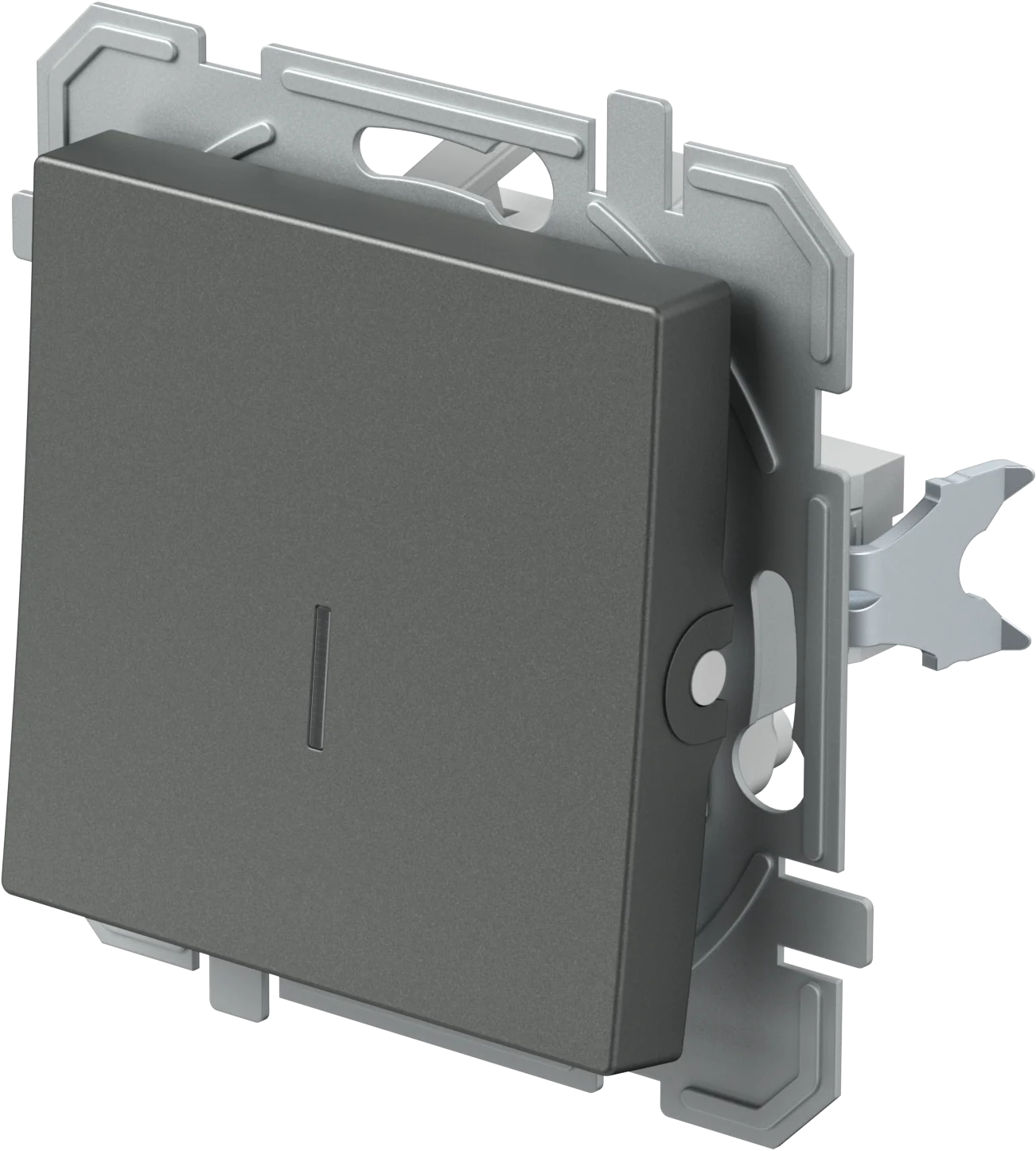 Stikalo Enopolno TEM LOGIQ 10AX 250V~ – antracit