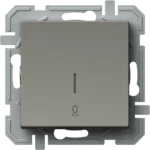 Podometno Stikalo Menjalno TEM LOGIQ 10AX 250V~ – titan (simbol: luč) – šifra SQ60TIIN02XO-U