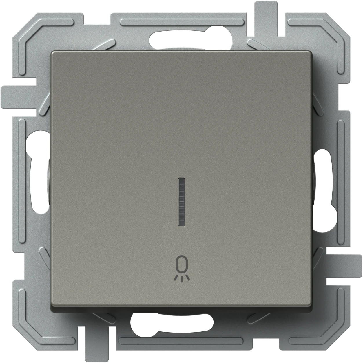 Stikalo Menjalno TEM LOGIQ 10AX 250V~ – titan (simbol: luč) - slika 2