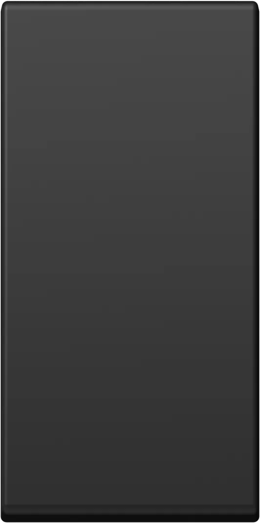 Tipka TEM MODUL 1M – črna mat (soft touch) - slika 2