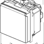 Vtičnica Schuko+Ks+Pokrov TEM MODUL 16A 250V~ 2M – zelena + zelena – šifra VM11GG-U