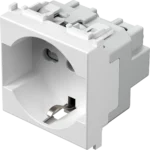Vtičnica Schuko/Ita P17/11+Ks TEM MODUL 16A 250V~ 2M – bela mat – šifra VM31MW-U