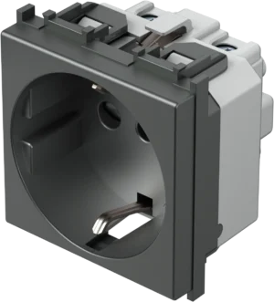 Vtičnica Schuko/Ita P30+Ks TEM MODUL 16A 250V~ 2M – antracit – šifra VM32AT-U
