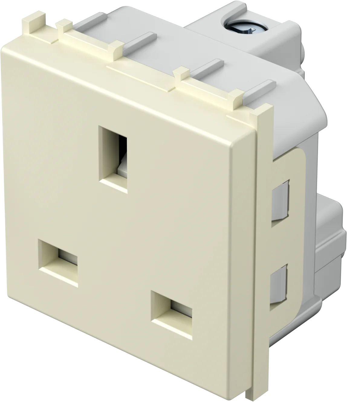 Vtičnica Britanska Bs 1363-2+Ks TEM MODUL 13A 250V~ 2M – bež sijaj – šifra VM52IW-U